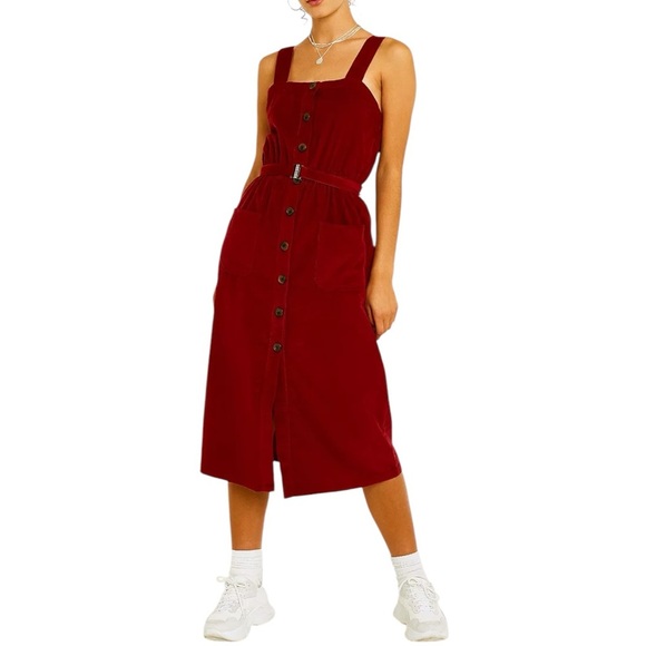 Urban Outfitters Pants - Urban Outfitters Corduroy Midi Dress – Size Small (missing belt)